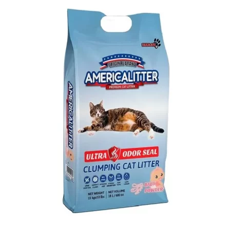 AMERICALITTER ULTRA ODOR SEAL (BABY POWDER - 15KG)