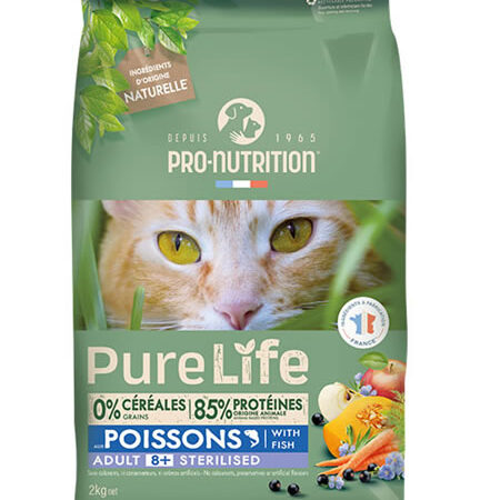 PURE LIFE ADULT +8 STERILISED / FISH 2KG