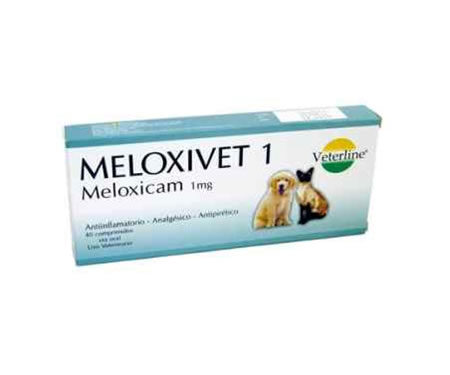 VETERLINE - MELOXIVET 1MG (MELOXICAM 1MG - ANTIFLAMATORIO BLISTER X 10TABS)