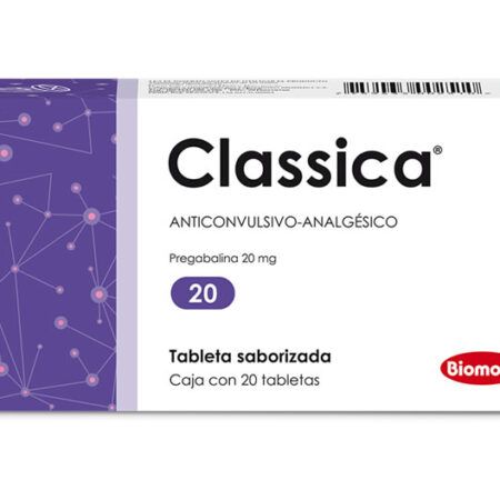 BIOMONT - CLASSICA - PREGABALINA 20MG (ANTICONVULSIVO ANALGESICO - BLISTER x 10TABS)