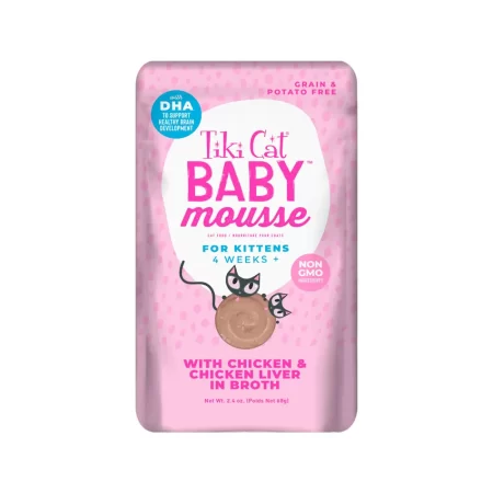 TIKI CAT BABY MOUSSE CHICKEN & LIVER (68G)