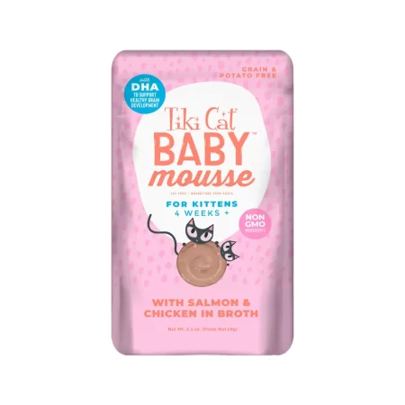 TIKI CAT BABY MOUSSE SALMON Y CHICKEN (68G)
