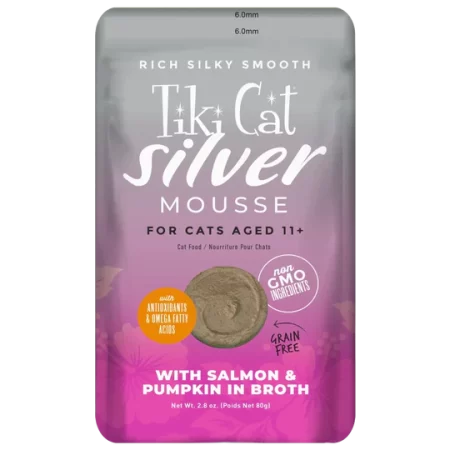 TIKI CAT SILVER MOUSSE SALMON (80G)